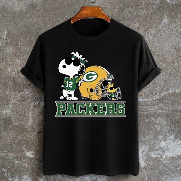Olin D Tops - Green Bay Packers Snoopy Football Unisex T shirt 91